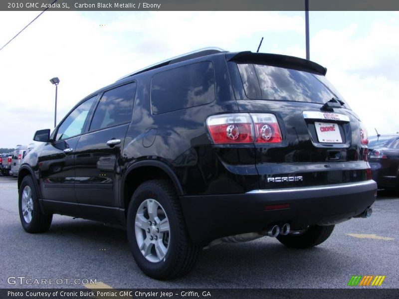 Carbon Black Metallic / Ebony 2010 GMC Acadia SL