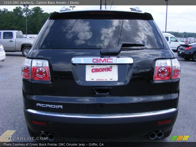 Carbon Black Metallic / Ebony 2010 GMC Acadia SL