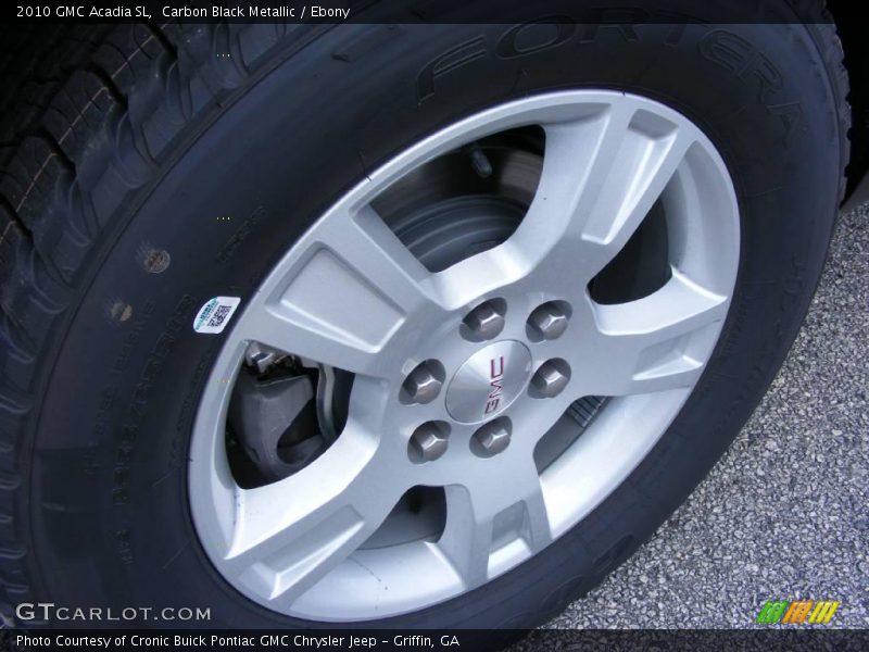 Carbon Black Metallic / Ebony 2010 GMC Acadia SL