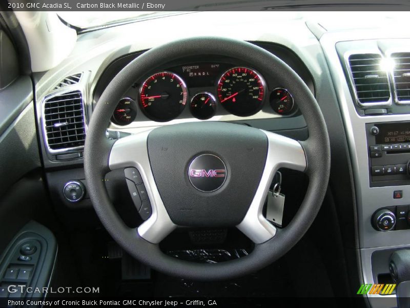 Carbon Black Metallic / Ebony 2010 GMC Acadia SL