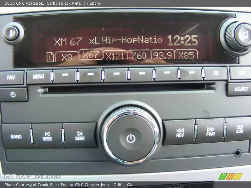 Carbon Black Metallic / Ebony 2010 GMC Acadia SL