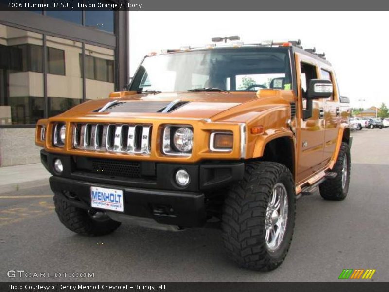 Fusion Orange / Ebony 2006 Hummer H2 SUT