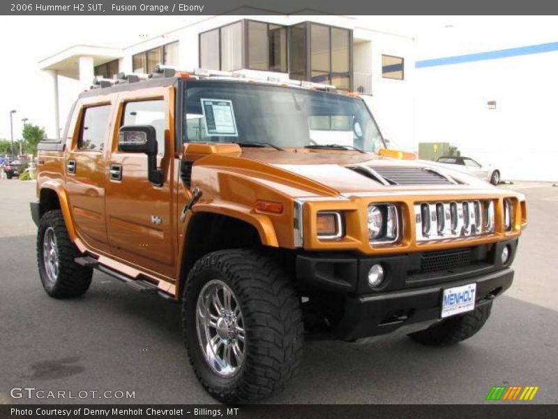 Fusion Orange / Ebony 2006 Hummer H2 SUT