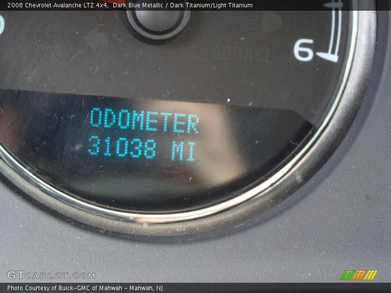 Dark Blue Metallic / Dark Titanium/Light Titanium 2008 Chevrolet Avalanche LTZ 4x4