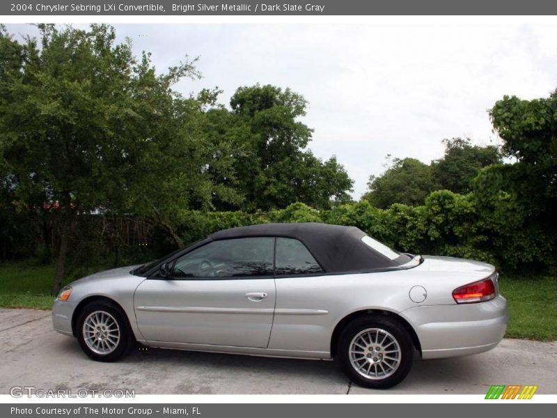 Bright Silver Metallic / Dark Slate Gray 2004 Chrysler Sebring LXi Convertible
