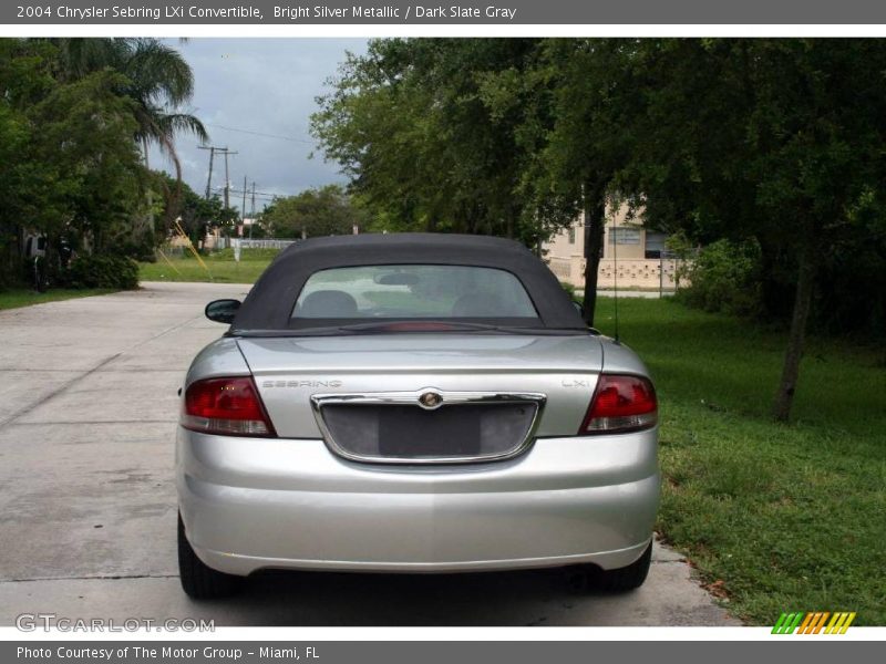 Bright Silver Metallic / Dark Slate Gray 2004 Chrysler Sebring LXi Convertible