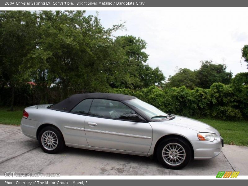 Bright Silver Metallic / Dark Slate Gray 2004 Chrysler Sebring LXi Convertible