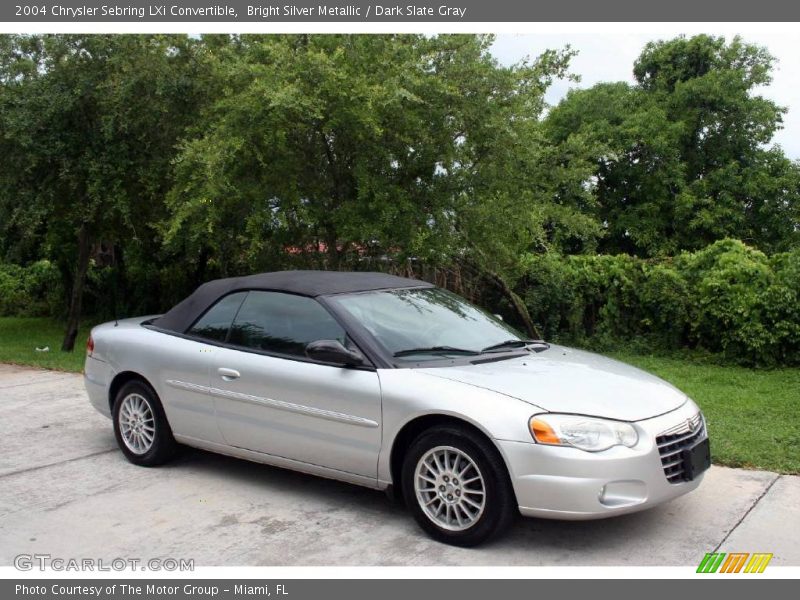 Bright Silver Metallic / Dark Slate Gray 2004 Chrysler Sebring LXi Convertible