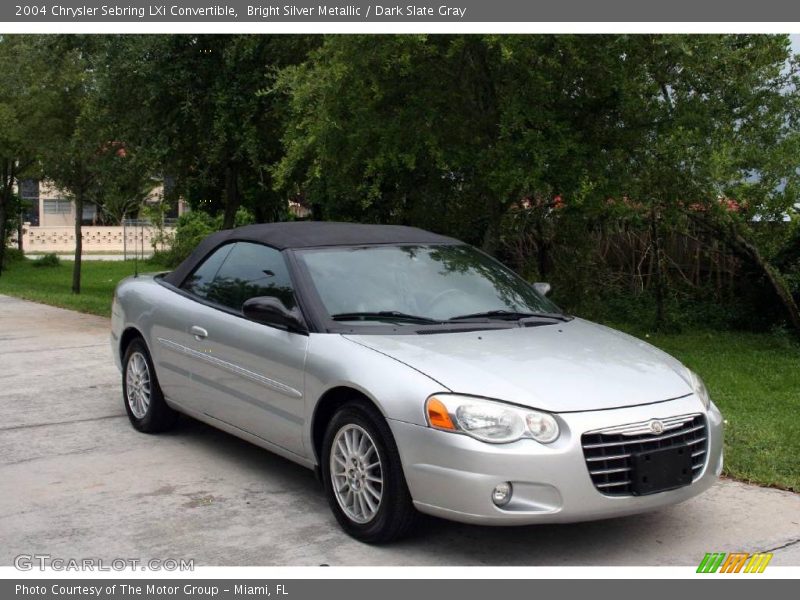 Bright Silver Metallic / Dark Slate Gray 2004 Chrysler Sebring LXi Convertible