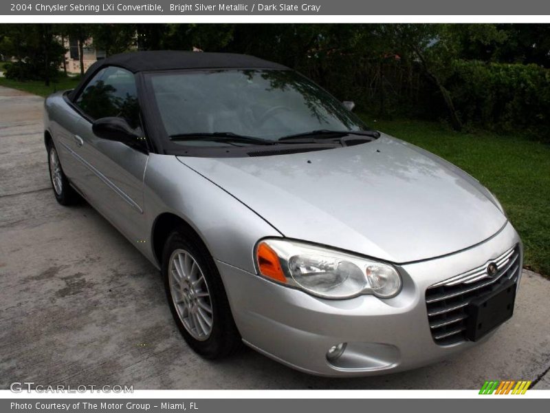 Bright Silver Metallic / Dark Slate Gray 2004 Chrysler Sebring LXi Convertible