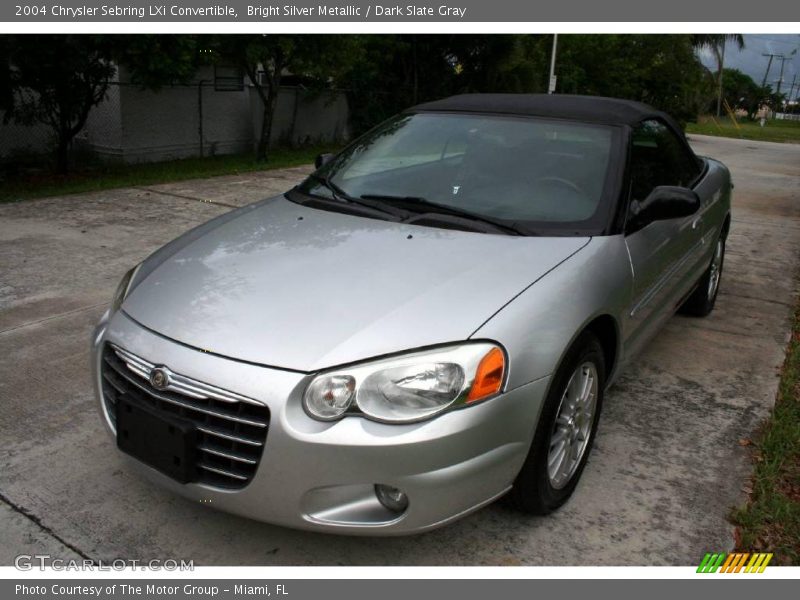 Bright Silver Metallic / Dark Slate Gray 2004 Chrysler Sebring LXi Convertible