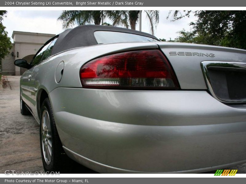 Bright Silver Metallic / Dark Slate Gray 2004 Chrysler Sebring LXi Convertible
