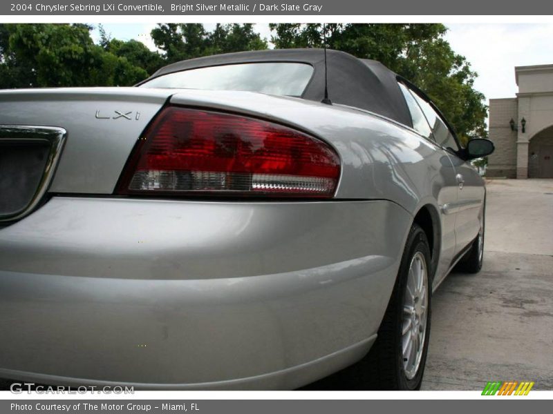 Bright Silver Metallic / Dark Slate Gray 2004 Chrysler Sebring LXi Convertible