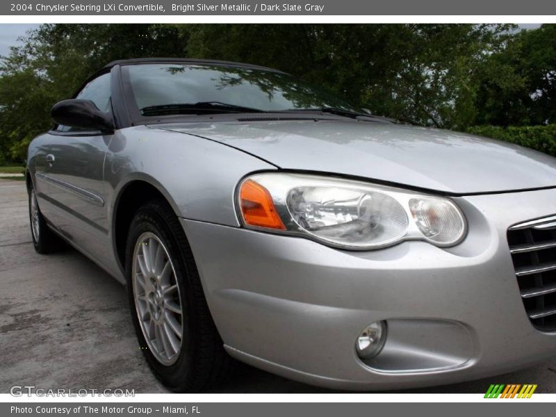 Bright Silver Metallic / Dark Slate Gray 2004 Chrysler Sebring LXi Convertible