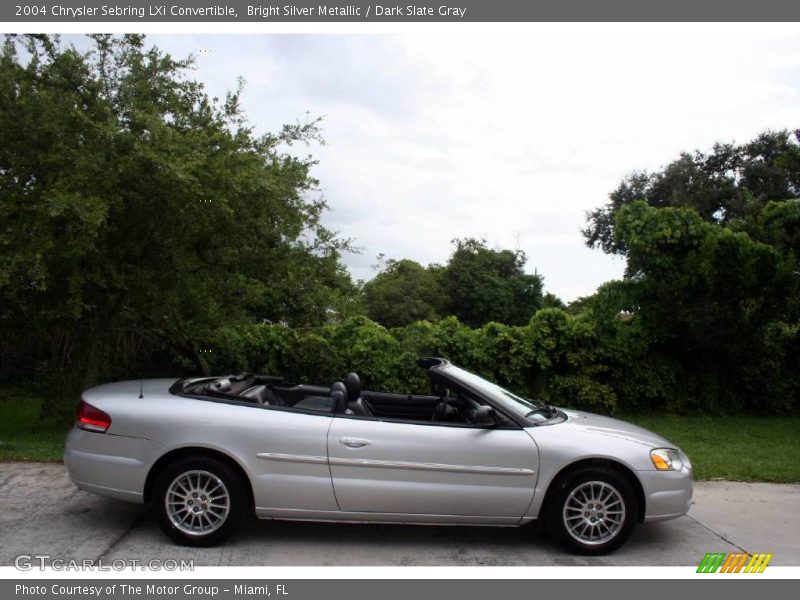 Bright Silver Metallic / Dark Slate Gray 2004 Chrysler Sebring LXi Convertible