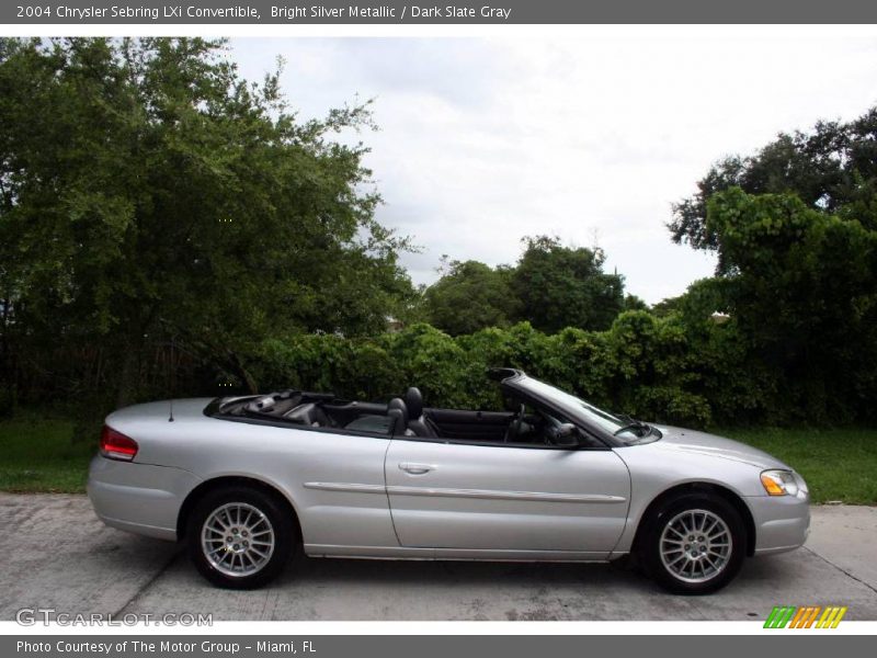 Bright Silver Metallic / Dark Slate Gray 2004 Chrysler Sebring LXi Convertible
