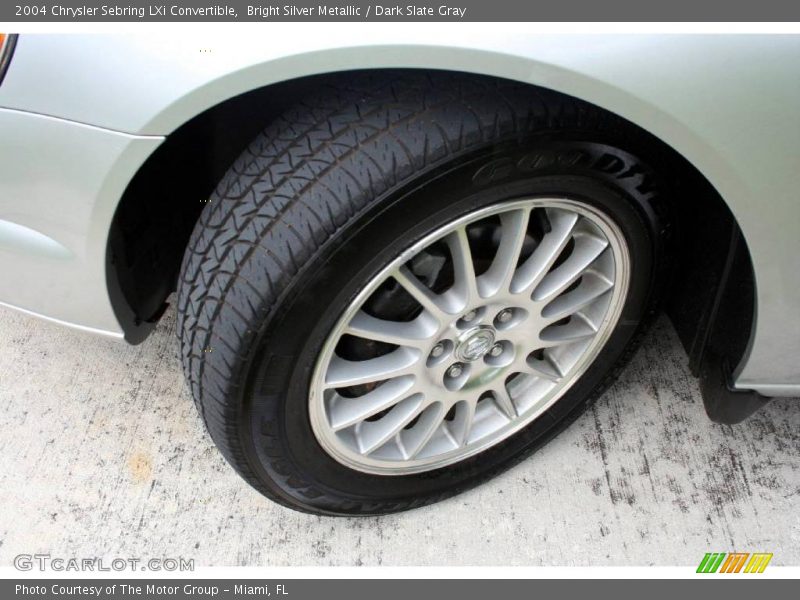 Bright Silver Metallic / Dark Slate Gray 2004 Chrysler Sebring LXi Convertible