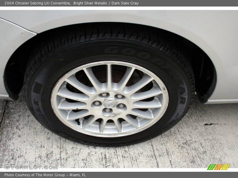 Bright Silver Metallic / Dark Slate Gray 2004 Chrysler Sebring LXi Convertible