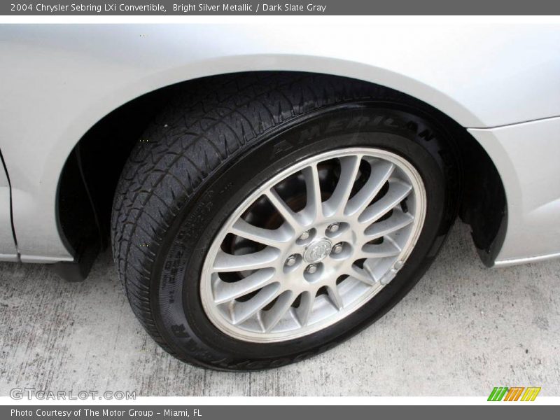 Bright Silver Metallic / Dark Slate Gray 2004 Chrysler Sebring LXi Convertible