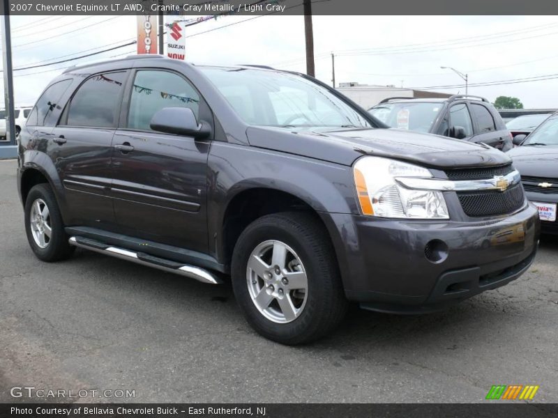 Granite Gray Metallic / Light Gray 2007 Chevrolet Equinox LT AWD