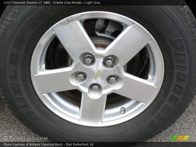 Granite Gray Metallic / Light Gray 2007 Chevrolet Equinox LT AWD