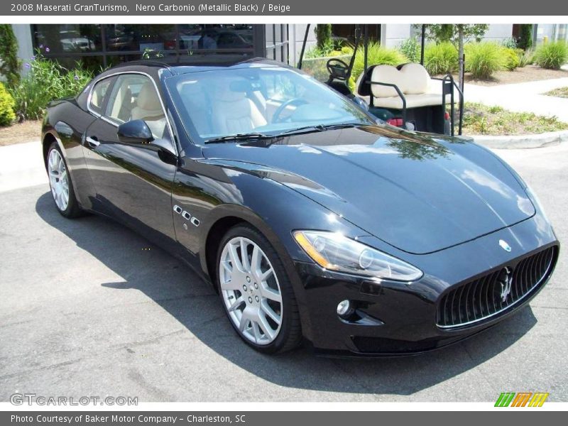 Nero Carbonio (Metallic Black) / Beige 2008 Maserati GranTurismo
