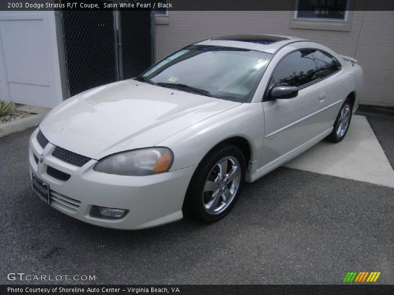 Satin White Pearl / Black 2003 Dodge Stratus R/T Coupe