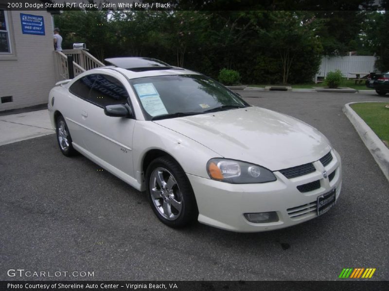 Satin White Pearl / Black 2003 Dodge Stratus R/T Coupe