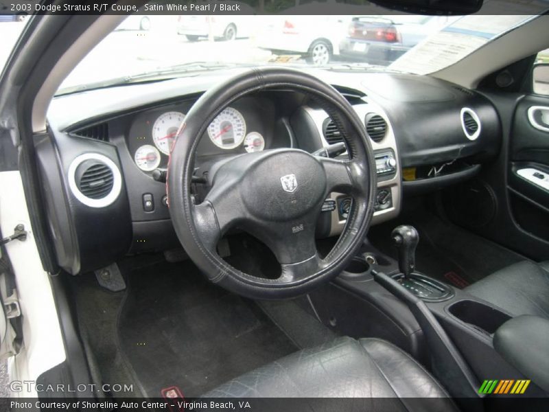 Satin White Pearl / Black 2003 Dodge Stratus R/T Coupe