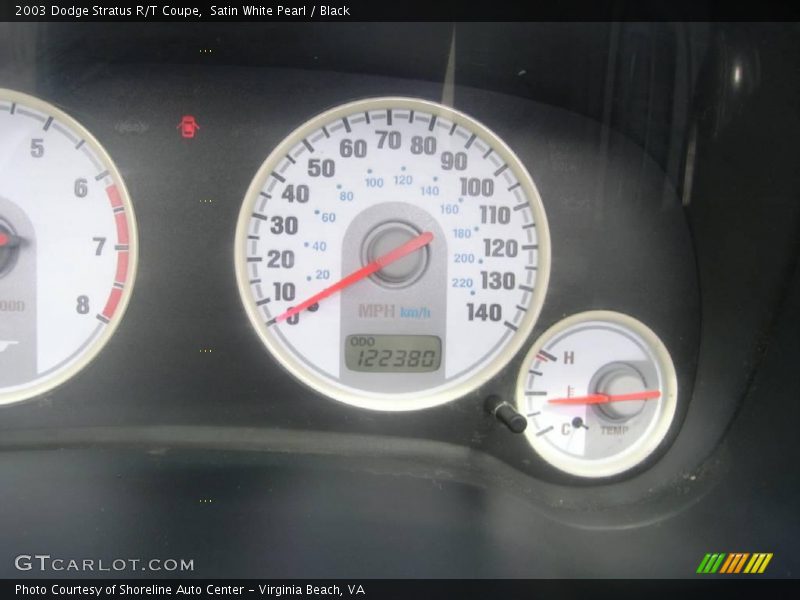 Satin White Pearl / Black 2003 Dodge Stratus R/T Coupe