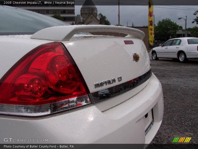 White / Neutral Beige 2008 Chevrolet Impala LT