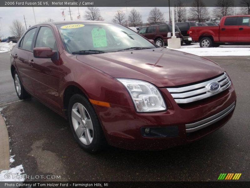 Merlot Metallic / Camel 2006 Ford Fusion SE V6