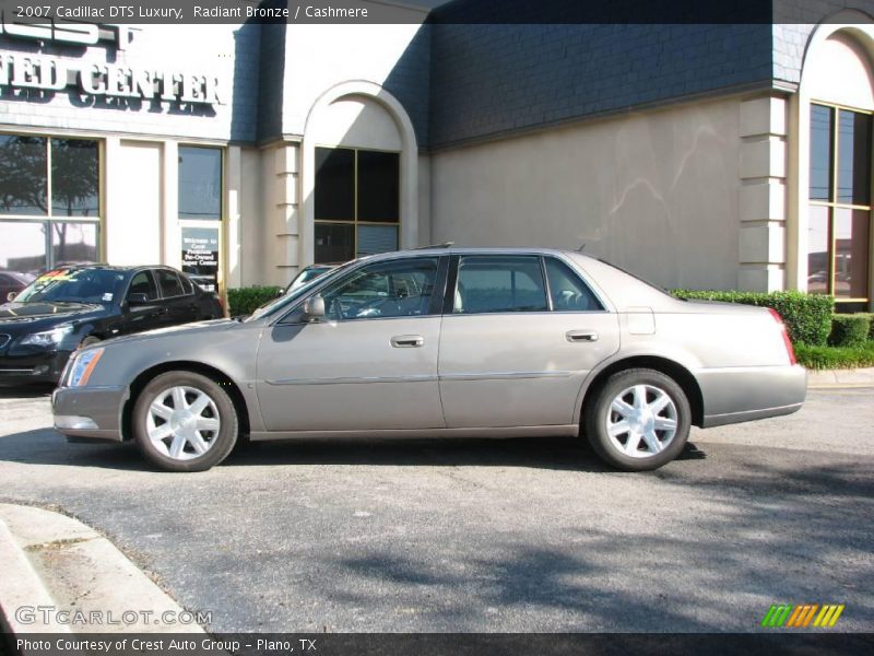 Radiant Bronze / Cashmere 2007 Cadillac DTS Luxury