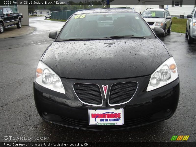 Black / Ebony 2006 Pontiac G6 V6 Sedan