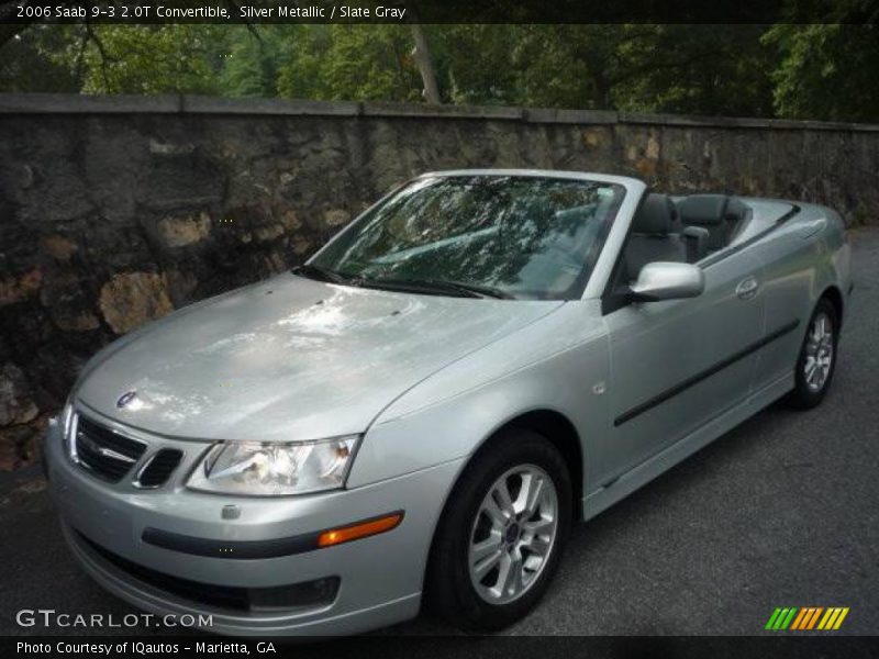 Silver Metallic / Slate Gray 2006 Saab 9-3 2.0T Convertible