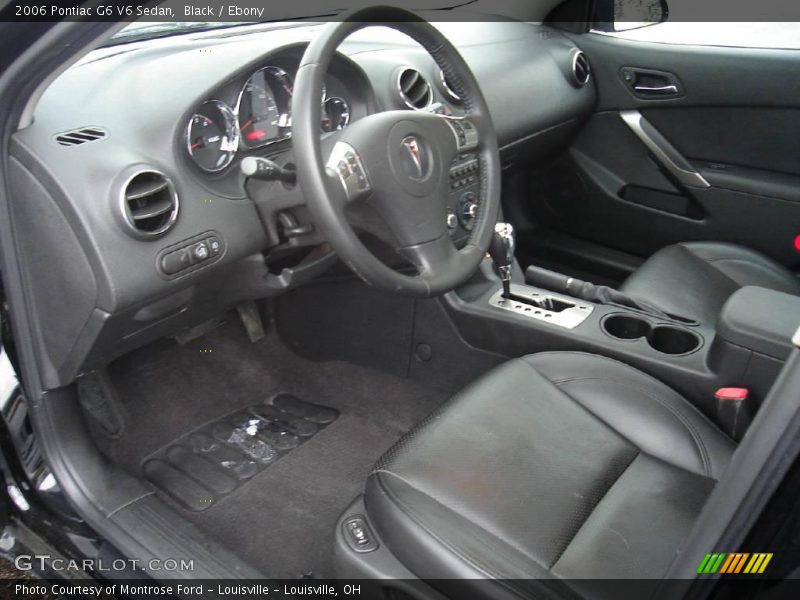 Black / Ebony 2006 Pontiac G6 V6 Sedan