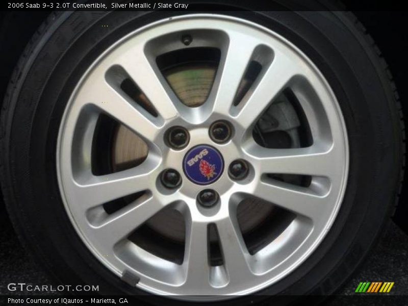 Silver Metallic / Slate Gray 2006 Saab 9-3 2.0T Convertible