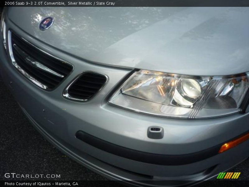 Silver Metallic / Slate Gray 2006 Saab 9-3 2.0T Convertible