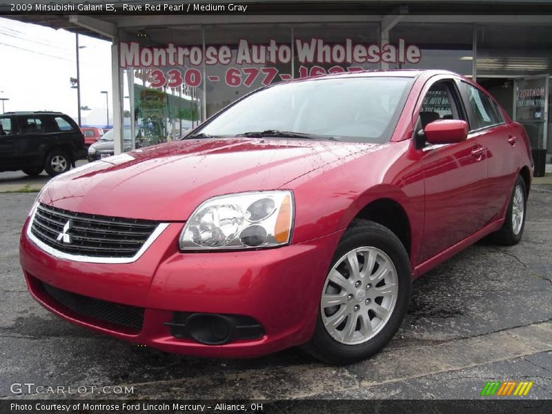 Rave Red Pearl / Medium Gray 2009 Mitsubishi Galant ES