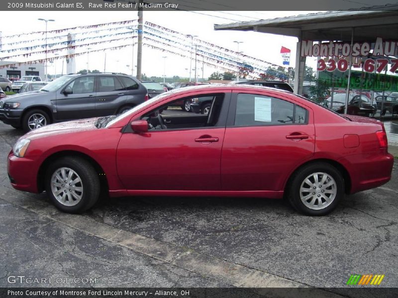 Rave Red Pearl / Medium Gray 2009 Mitsubishi Galant ES