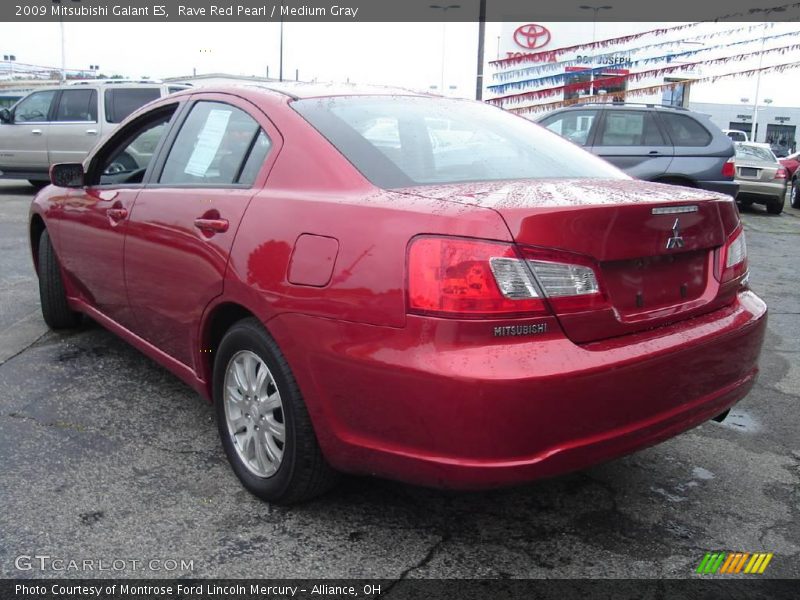 Rave Red Pearl / Medium Gray 2009 Mitsubishi Galant ES
