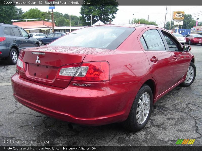 Rave Red Pearl / Medium Gray 2009 Mitsubishi Galant ES