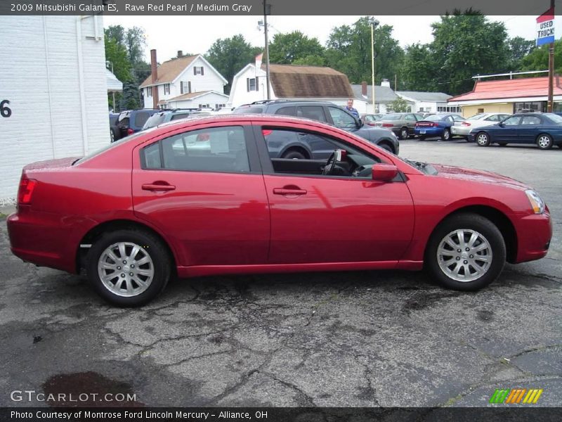 Rave Red Pearl / Medium Gray 2009 Mitsubishi Galant ES