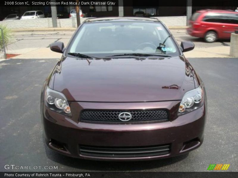 Sizzling Crimson Red Mica / Dark Charcoal Gray 2008 Scion tC