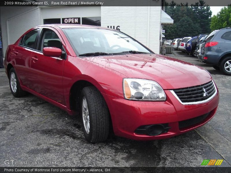 Rave Red Pearl / Medium Gray 2009 Mitsubishi Galant ES