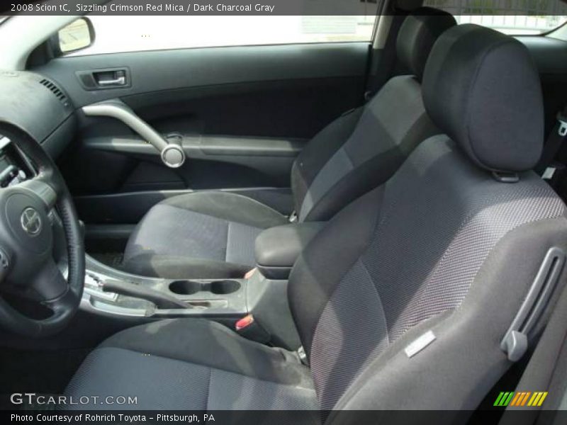 Sizzling Crimson Red Mica / Dark Charcoal Gray 2008 Scion tC