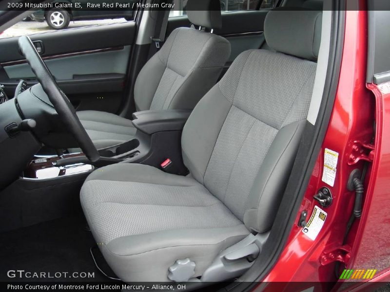 Rave Red Pearl / Medium Gray 2009 Mitsubishi Galant ES