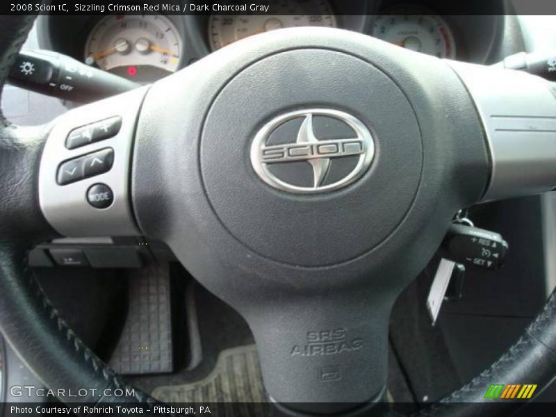 Sizzling Crimson Red Mica / Dark Charcoal Gray 2008 Scion tC