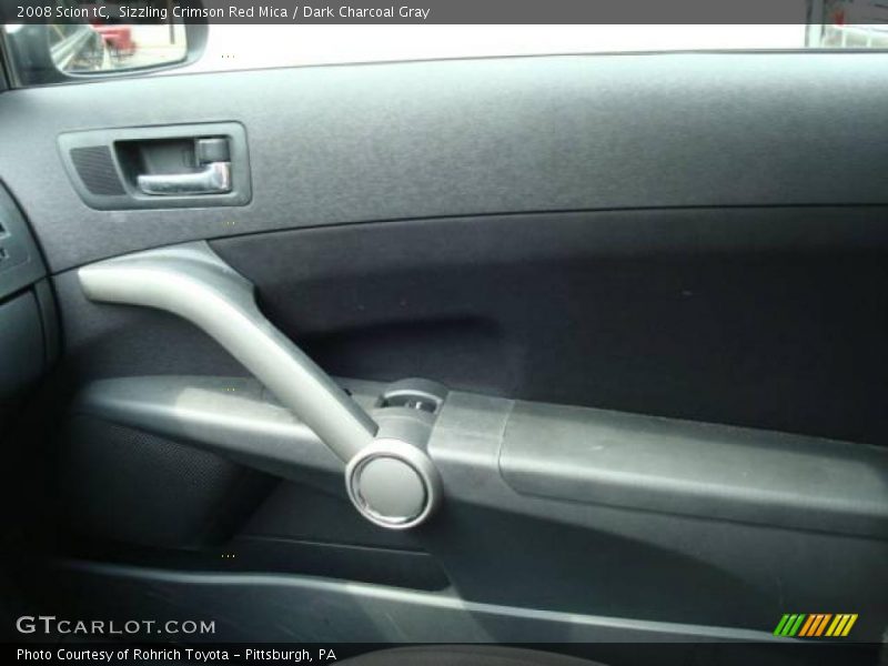 Sizzling Crimson Red Mica / Dark Charcoal Gray 2008 Scion tC