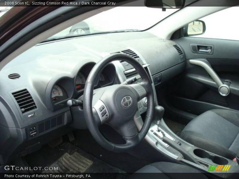 Sizzling Crimson Red Mica / Dark Charcoal Gray 2008 Scion tC